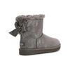 UGG Mini Bailey Bow Glimmer Charcoal Women's 1125795-CHRC