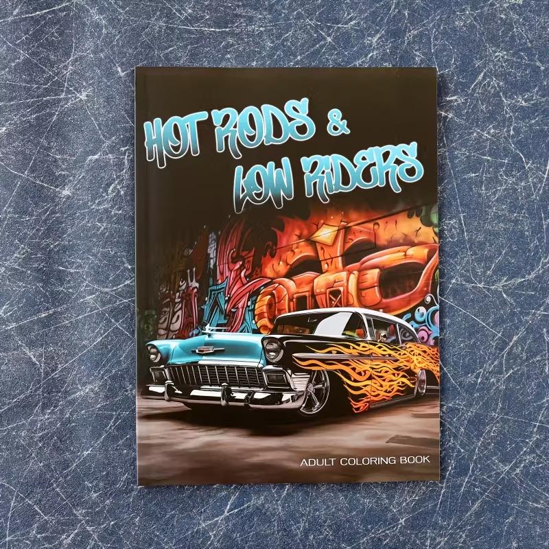 

Low Chassis A4 Car Coloring Book: Thick Edition