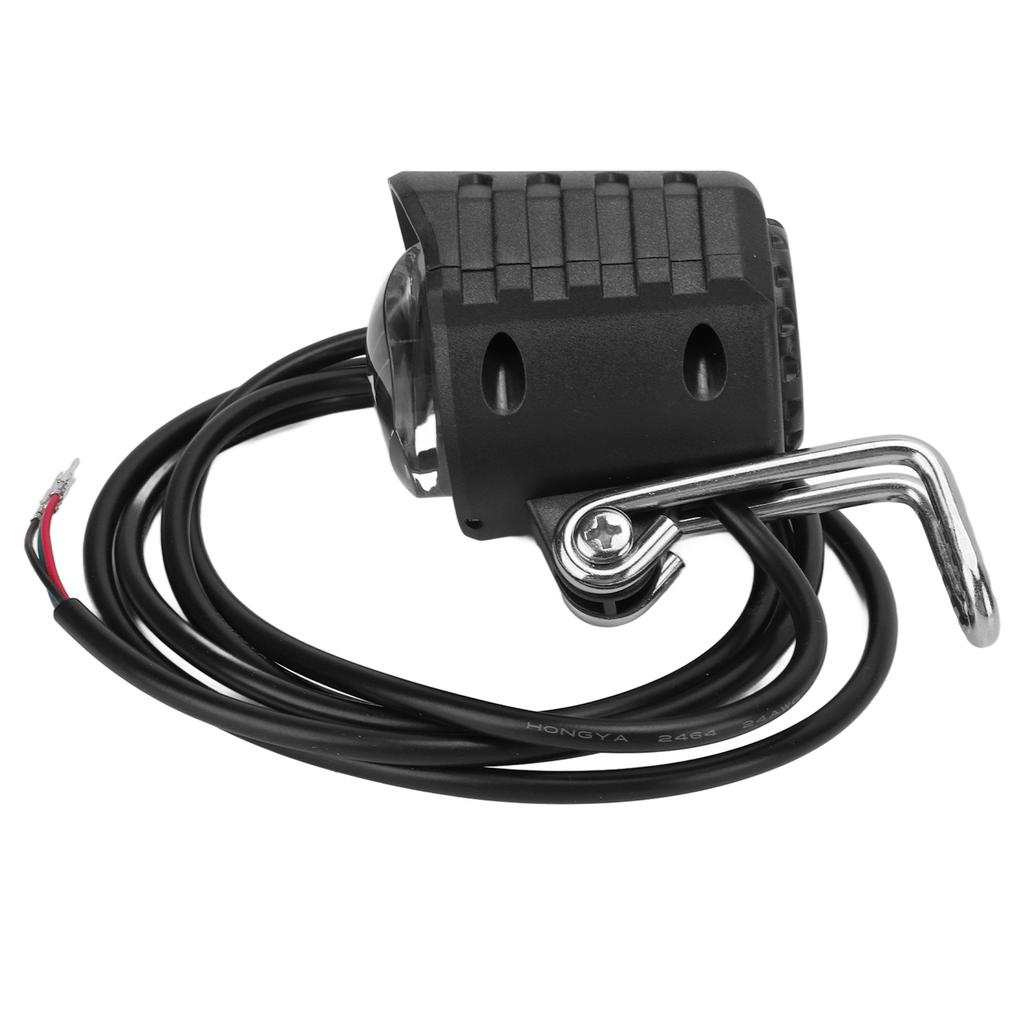 Electric Scooter Headlight Bright LED Inbuilt Horn Waterproof Easy Installation Electric Bicycle Headlamp