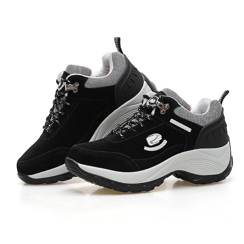 Zimowe Damskie Codzienne Trampki Sztuczny Zamsz Pluszowe Ciepłe Buty dla Kobiet Buty do Biegania Antypoślizgowe Trampki na Platformie Zapatillas Mujer