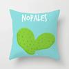 Office Chair Cushion Cover Creative Cartoon Cactus Print Pillow Cover Fashionable Luxury Home Decoration