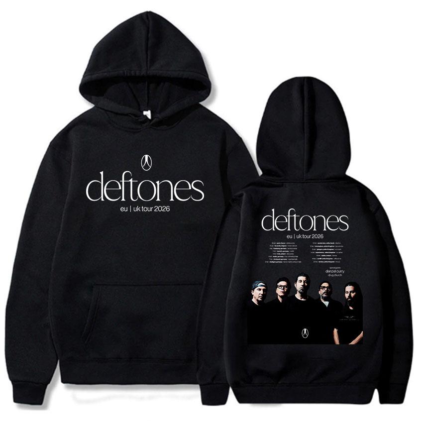 

Deftones ЄС Великобританія Тур 2026 Худі З Довгим Рукавом Модний Худі Чоловічий Жіночий Одяг Мода Гурту Графічний Принт Пуловери XXL