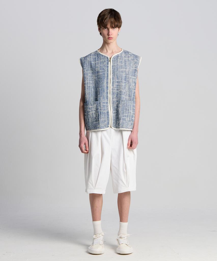 Tener Cracked Denim Camper Vest