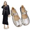 Ballet style flats women's summer 2025 new French silver two wear Mary Jane shoes with skirt single shoes