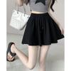 Damen Sommer Lässig Puffshorts Elastischer Bund Locker Vielseitige Rockhose