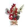 Christmas Mini Potted Artificial Small Christmas Tree Ornaments Potted Plants