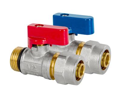 Pex Mini Ball Valve With Gland 1/2*16 Cold Water - Dart.380-1/2