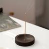 Wood Incenses Stick Stand Creative Incenses Burners Round Shaped Censer for Meditation & Relaxiation