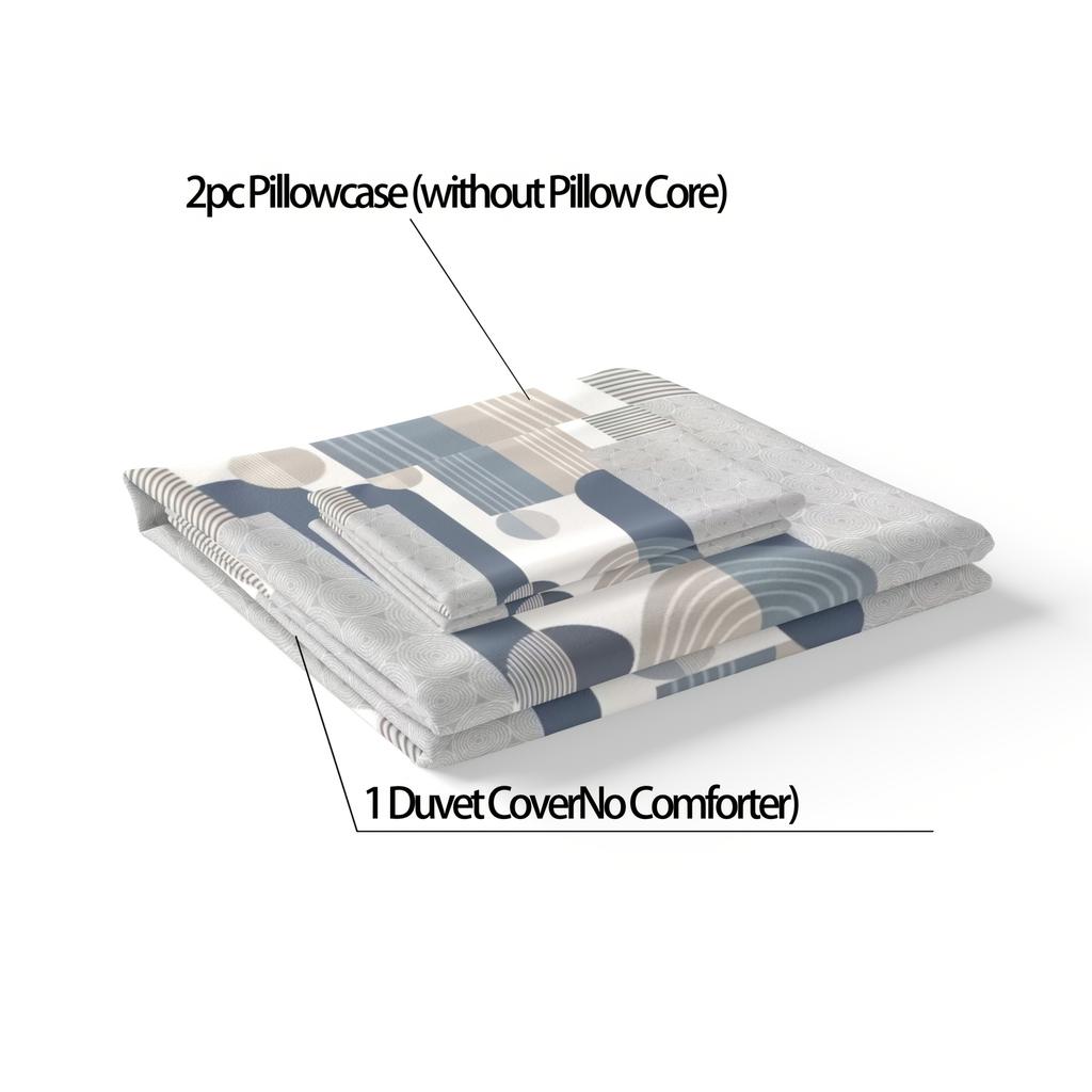 Modern Style Bedding Set 3D Printing Sea 2-3 Piece Set (No Core) Suitable for Bedroom Duvet Cover Set Gift Home Decor Textile