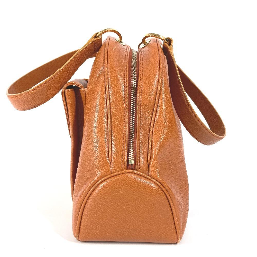 BVLGARI Bvlgari Bvlgari logo Hand Bag Shoulder Bag Leather Brown