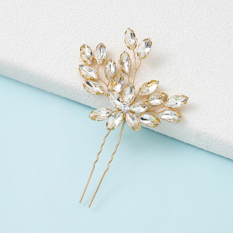 Rivoli Crystal Bride Hairpin - Handmade Wedding Hair Accessory