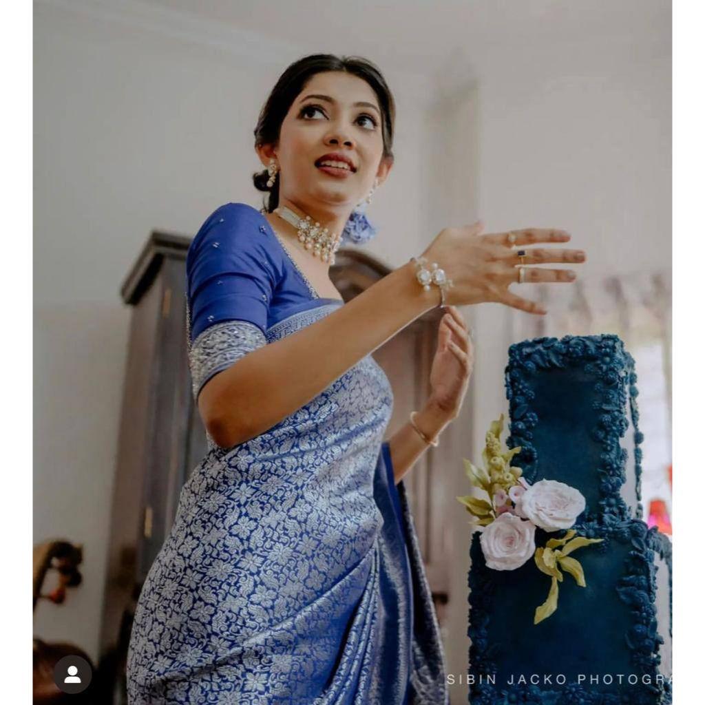 New Festival Collection - Soft Lychee Silk Jacquard Saree