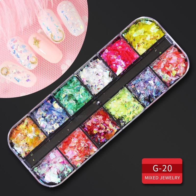 60 Nail Art Accessories: Rhinestones, Pearls, Rivets & Alloy Designs