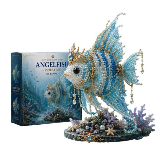 Kit fai da te con perline Oceano Mitico per Principianti, Kit per la Realizzazione di Animali 3D con Perline con Istruzioni, Design Unici di Animali Marini con Perline e Modello