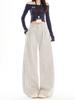 Damen Amerikanische Retro Karottenhose mit hoher Taille - Lässig, Schlankmachend, Frühling/Sommer