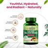 Vlado's Himalayan Organics Plant Based Collagen Builder Capsules For Hair Skin Nail Support With Biotin Vitamin C 60 Count