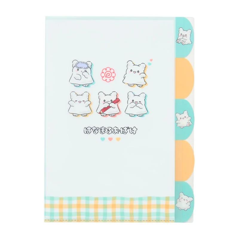 Sanrio HANAMARUOBAKE A4 Průhledný pořadač s 5 kapsami ( Šek ) Japonsko NOVÝ