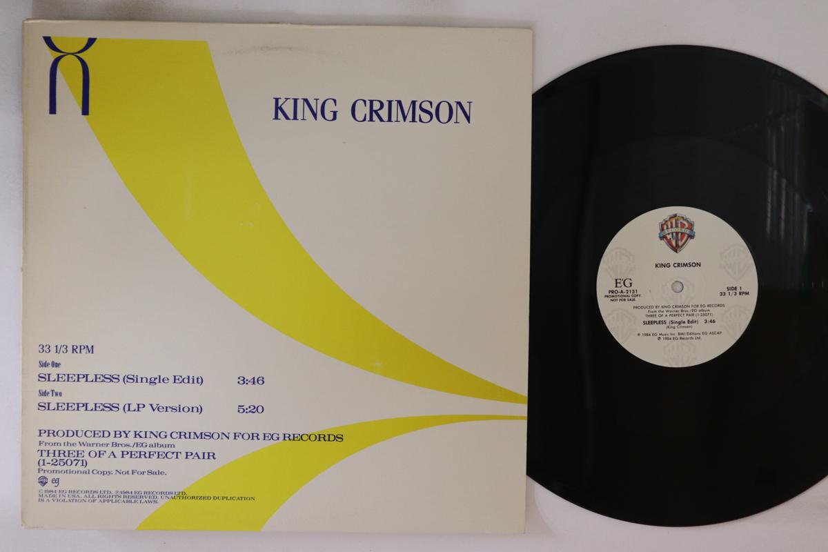 

LP Record KING CRIMSON - Sleepless PROA2131 WARNER BROS 1984 US Rock Used