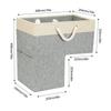 Stair Basket with Cotton Rope Handle for Carpeted Stair Foldable Storage Basket Suitable for Toy Clothes Book Sundries