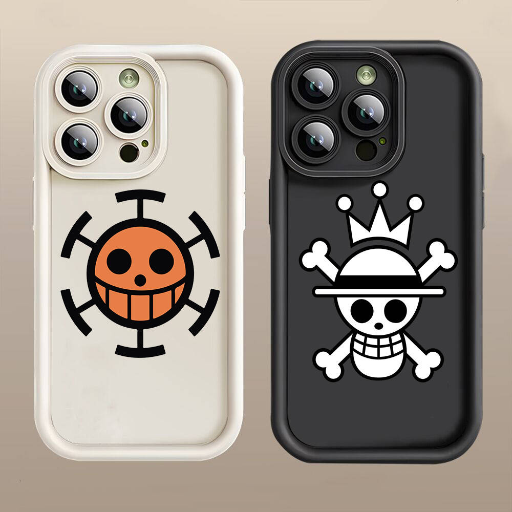 D-35 One Piece Logo Case for iPhone 15 14 13 12 8 Plus Samsung S24 S23 Ultra A04S A05S Huawei P40 P50 P60 Nova 11 Pro Max OPPO A17K Reno 10