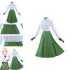 Vibrant Anime Violet Evergarden Cosplay Costume Featuring Elegant Blouse And Skirt Set