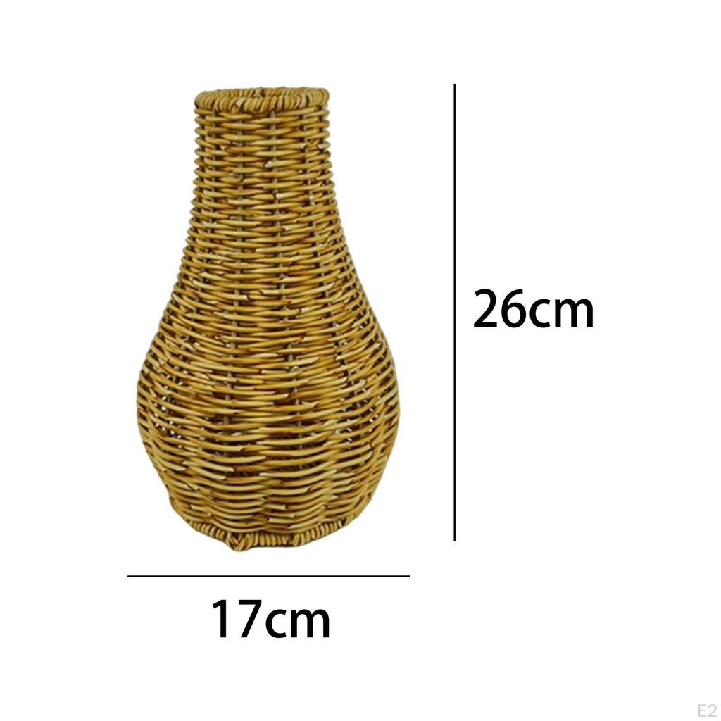Handcrafted Rattan Vase - Woven Art for Flower Arrangements