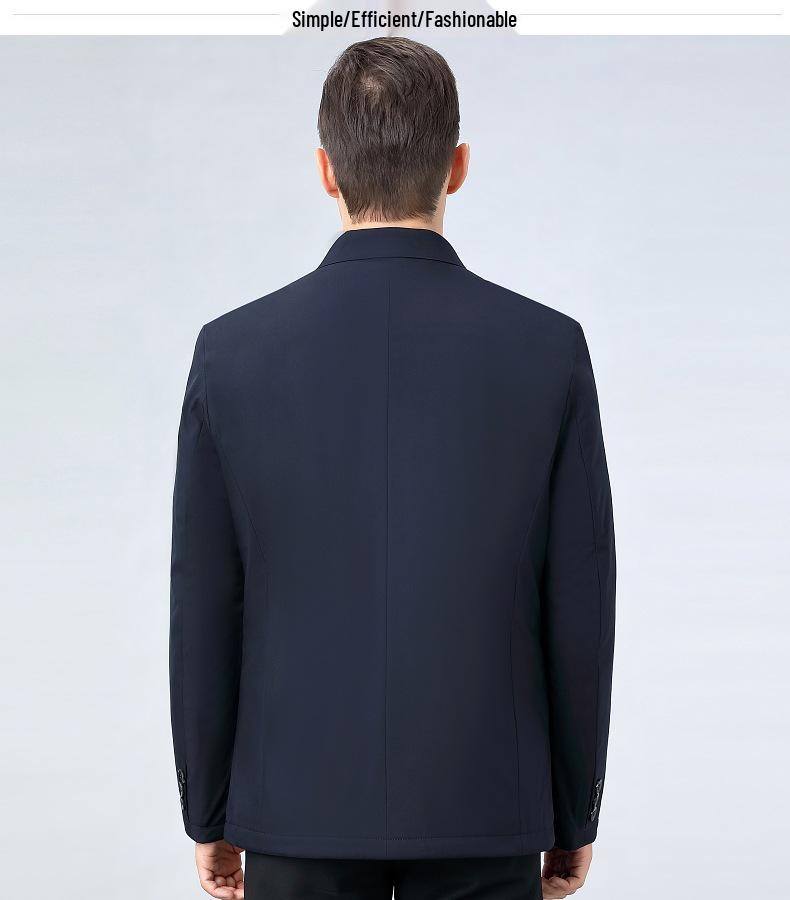 2025 Men's Winter Thickened Cotton Jacket – New Style Casual Lapel Jacket for Middle-aged and Elderly