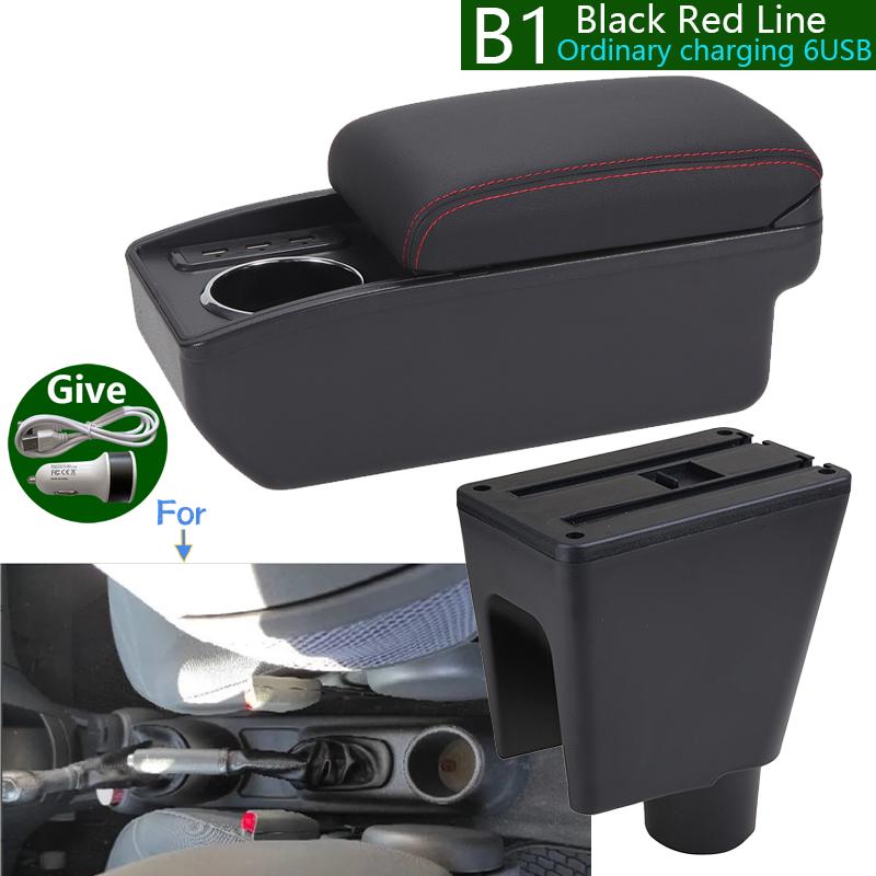 For Chevrolet Spark Armrest Box For Chevrolet Spark 3 III Aveo T200 Car Armrest Storage Box Cup Holder Retrofit Car Accessories