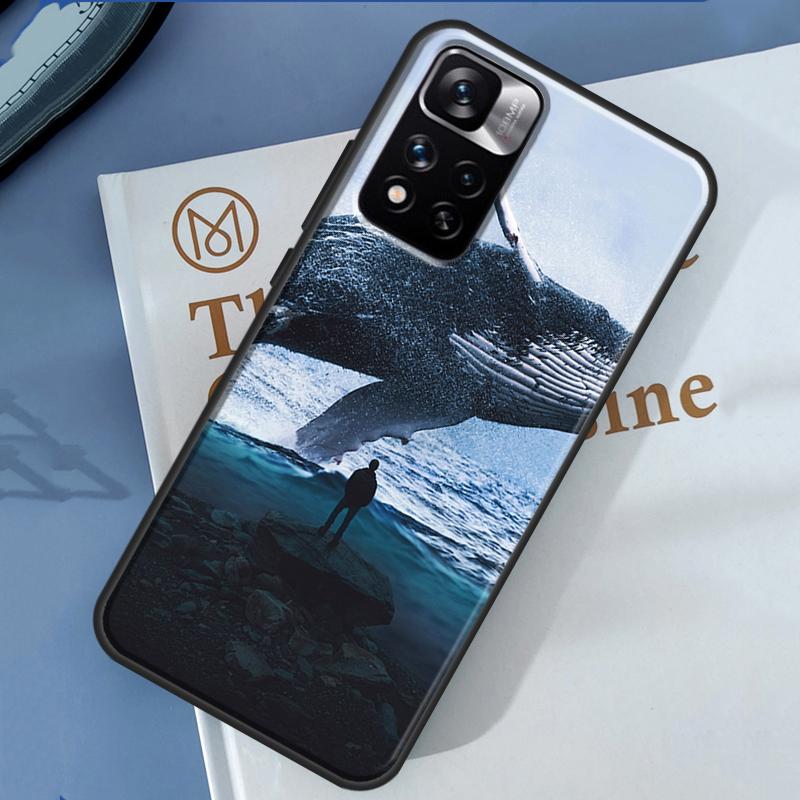 Blue Whale Case For Xiaomi Redmi 14C 13C 10C 12C Redmi Note 13 14 Pro 12 11 9 10 9S 10S 11S 12S Cover