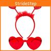 Valentine Heart Headband With Glitter Embellishments For Womens Party Decor
