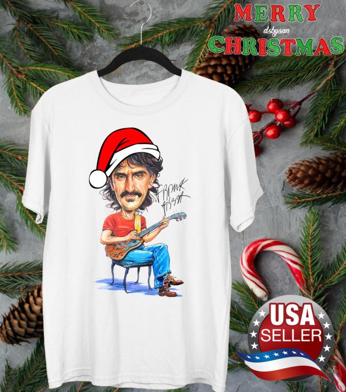 Frank Zappa Happy Christmas White  Cotton Unisex S-5XL Unisex T-Shirt L