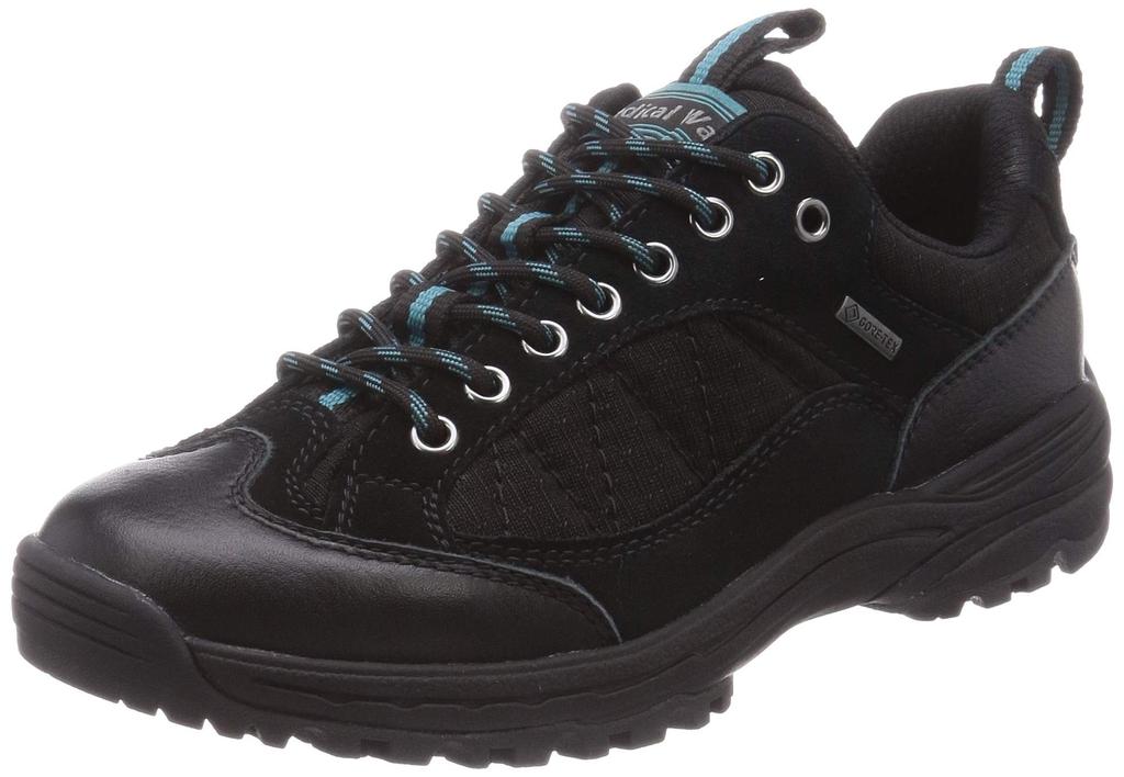 Asahi Medical Walk GT 021 Walking Shoes, Black, 22.0 cm, 4E
