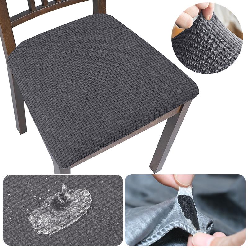 Real Waterproof Chair Cover Stretch Dining Room Seat Covers Chair Cheap Washable Jacquard Chair Covers For Home Hotel Kitchen
