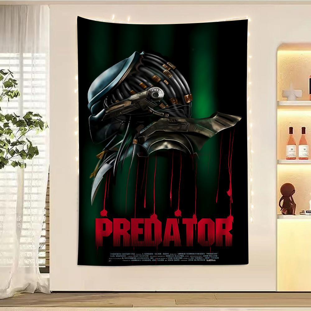 

The Predator Printed Large Wall Tapestry Indian Buddha Wall Decoration Witchcraft Bohemian Hippie Wall Art Decor 74x94cm(29x37in)