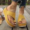 Ciabatte da Donna con Fibbia Metallica Piatte Piattaforma Infradito Sandali da Spiaggia Estivi Femminili Ciabatte Casual Aperte