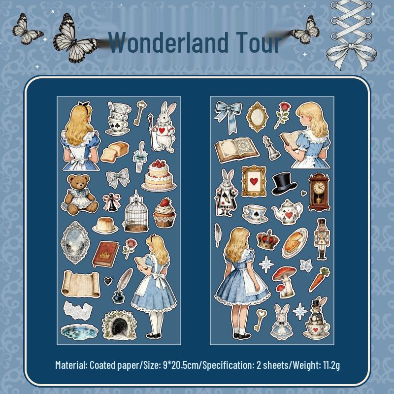 Yuxian Misty Fairytale European Retro Stickers for DIY Cards, Journals, and Collage Decoration