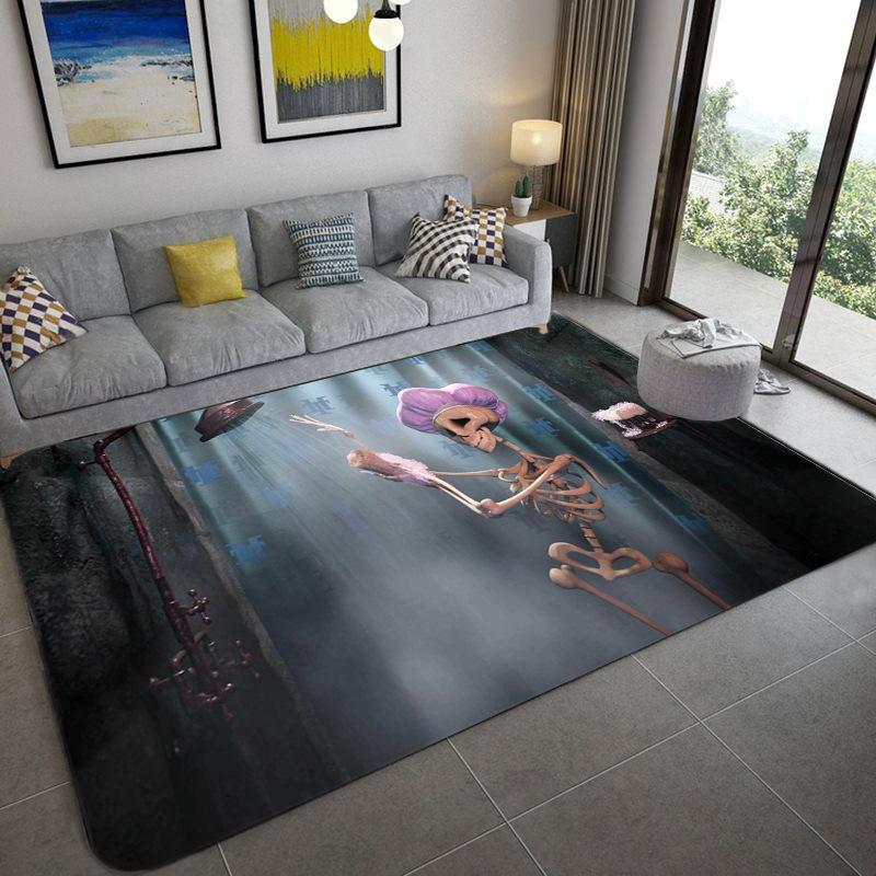 Abstract Skull Living Room Carpet, Bedroom Dining Room Floor Mat Ebay