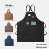 Thickened Logo Apron for Cafes, Milk Tea, Supermarkets, Flower Shops, Nail Studios, Fruit Shops, and Restaurants