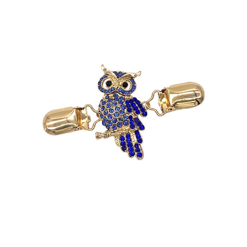 Owl Brooch Pin With Rhinestones For Women Fashion Accessory Gift For Winter