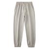 Texture Sensitive, Slightly Elastic Diagonal Closure Men's Pants, Solid Color, Simple, Extra Loose, High Waisted and Ankle Tied