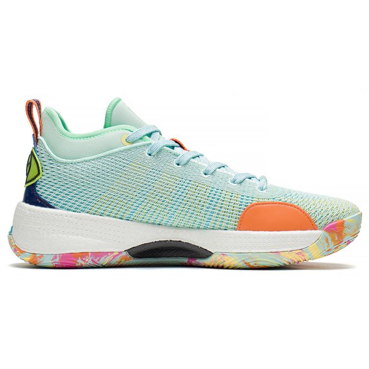 New LINING YuShuai 13 Boom Basketball Shoes Men Low Top Water Wave Green ABAQ013-17
