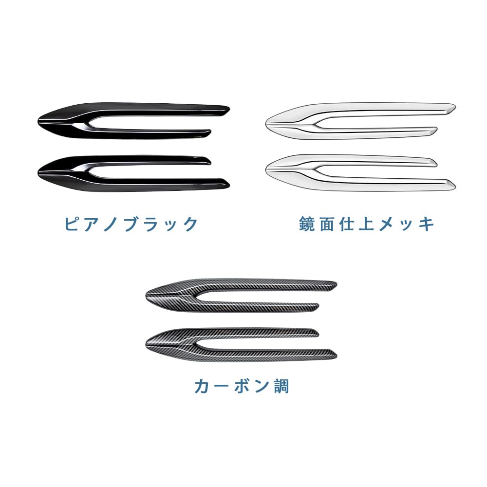 OKAYOHINN ABS Resin Fender Garnish Side Fender Cover Side Door Side Marker Trim for New Mazda CX 80KL 2024 2-Piece CX-80 (October Onwards) [Piano