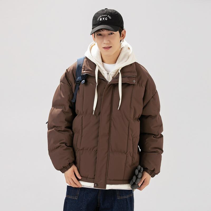 Fake Two-piece Hooded Cotton Clothes, Men's and Women's Winter New Loose Bread Clothes, Cold-proof Thickened Cotton-padded Jackets.