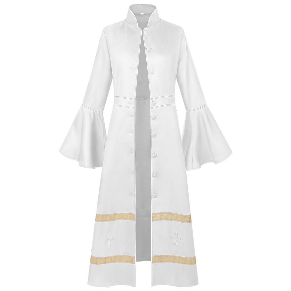 Fantasy Wizard Cosplay Dress With Polyester Fabric For Halloween Costume Party