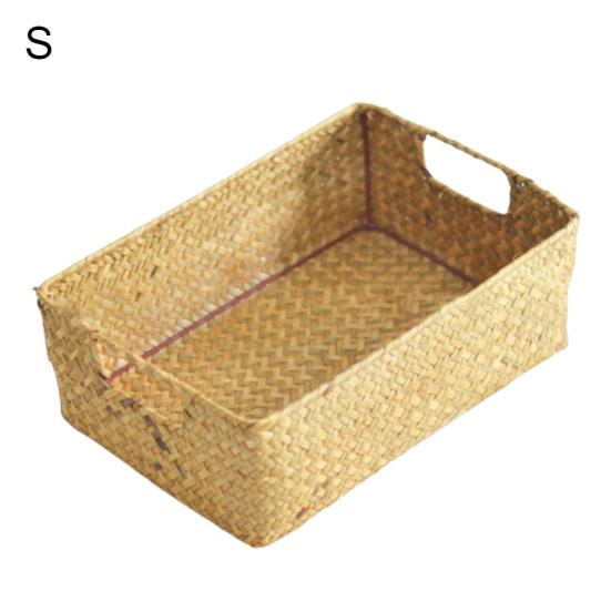 

Складная фруктовая тарелка, еда, пикник, всякая всячина, соломенная корзина для хранения, цветочный горшок, декор S