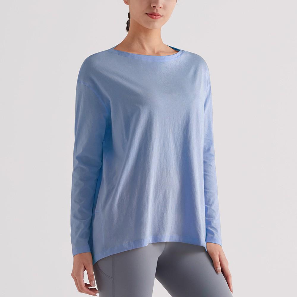 

Women s Stretch Long Sleeve Yoga Top - Slim Fit, Round Neck Extra Large
