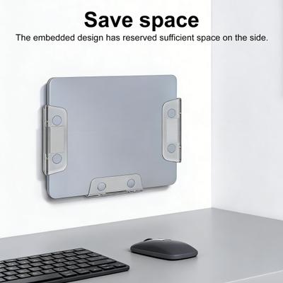 3Pcs Under-Desk Laptop Storage Mount Heavy Duty Wall with Anti-Scratch Pad Adjustable Mount Computer Device Holder