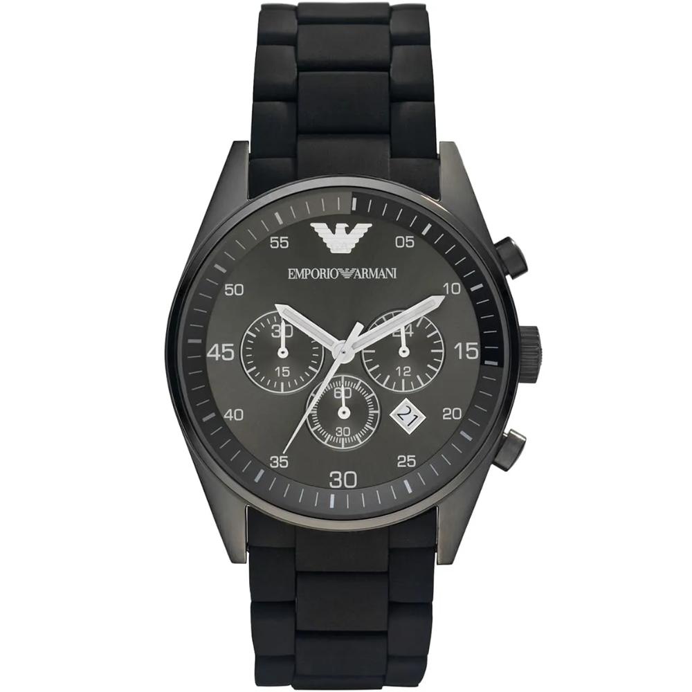 Emporio Armani AR5889 Melns ciparnīcas hronogrāfa