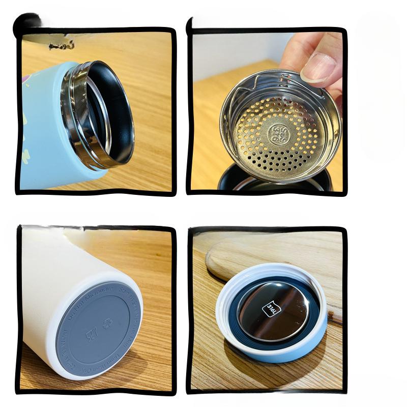 Stainless Steel Thermos Cup High Appearance Level Large Capacity Cartoon Figure Straight Drink Cup