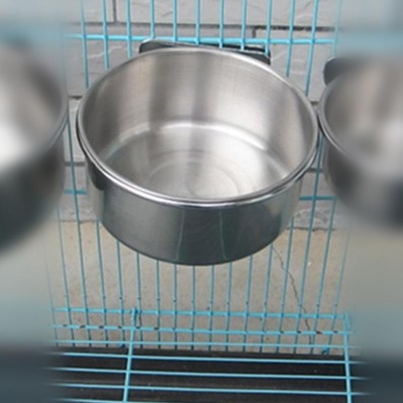 

Коробка для корму для птахів з нержавіючої сталі Чашки для папуг Миски Контейнер для їжі Вода Приладдя для годування 10cm